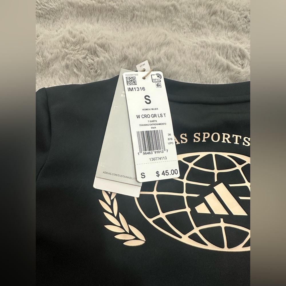 NWT Adidas sports women Jersey court long sleeves - Picture 2 of 5